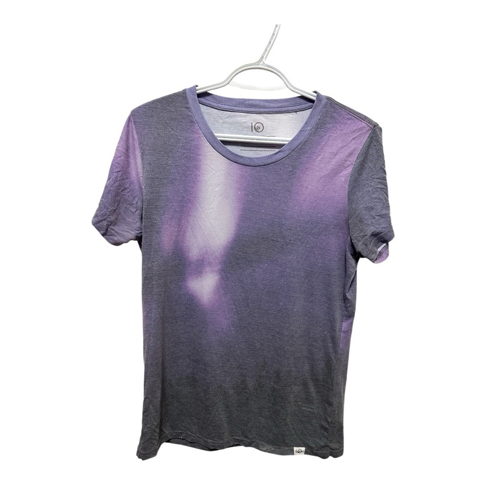 tentree Women's Short Sleeve Tee in Purple Northern Lights